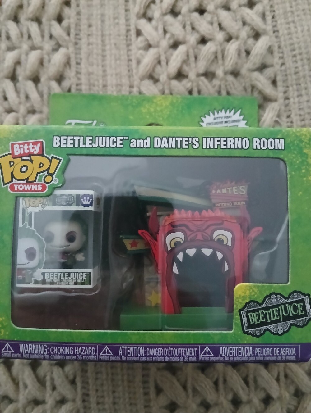 FUNKO BITTY POP TOWNS BEETLEJUICE AND DANTES INFERNO COLLECTIBLE